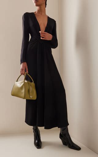 prada cady dress|Long Deep V.